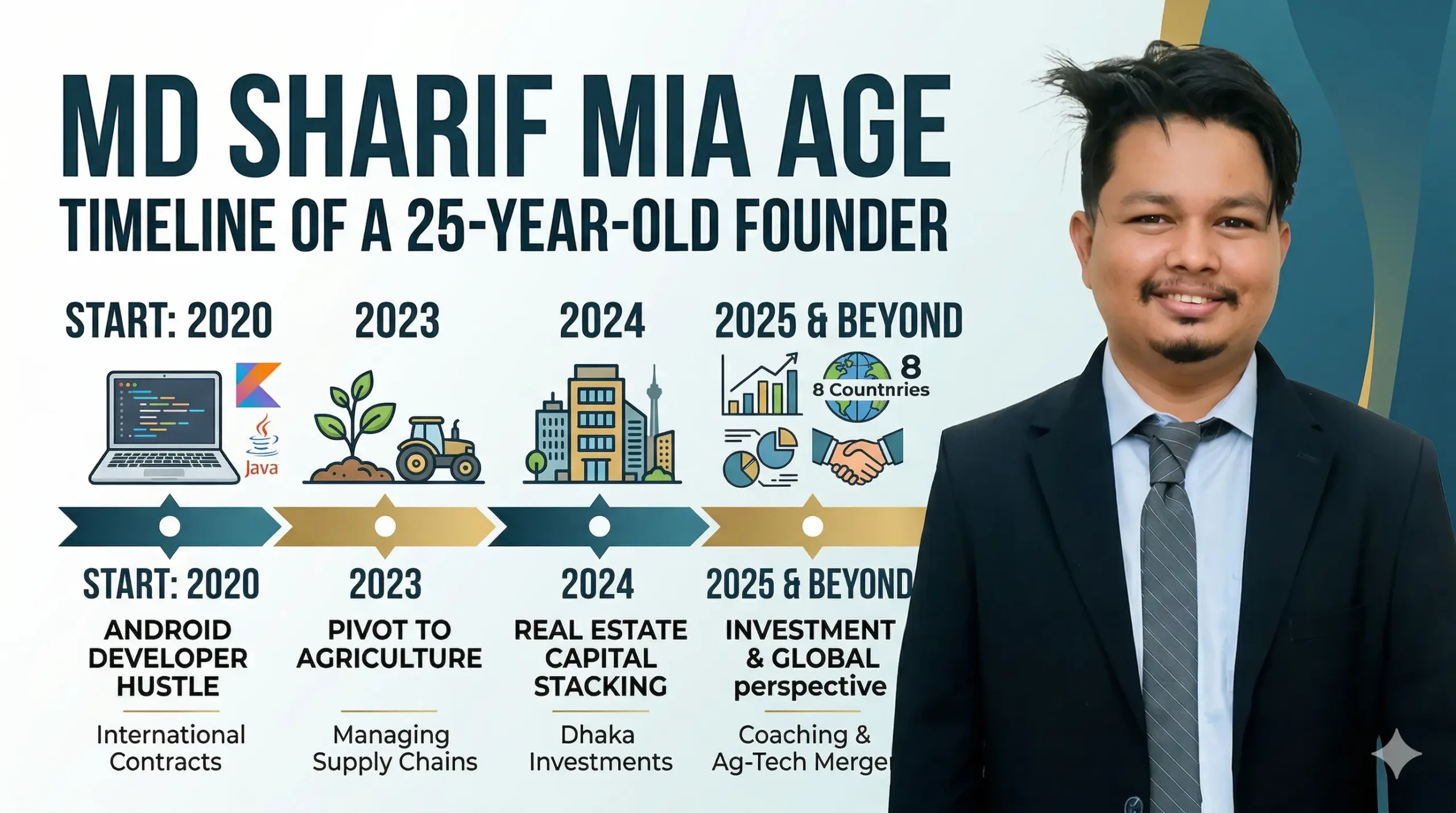 Md Sharif Mia Age: Timeline of a 25-Year-Old Founder
